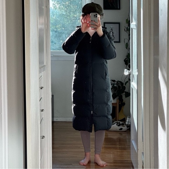 Eddie Bauer Glacier Peak Seamless Black Long Down Puffer Coat Jacket - Picture 10 of 14